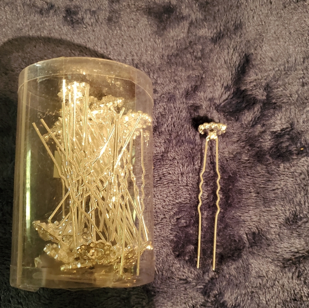 Christina Collection Rhinestone Hair Pin Set